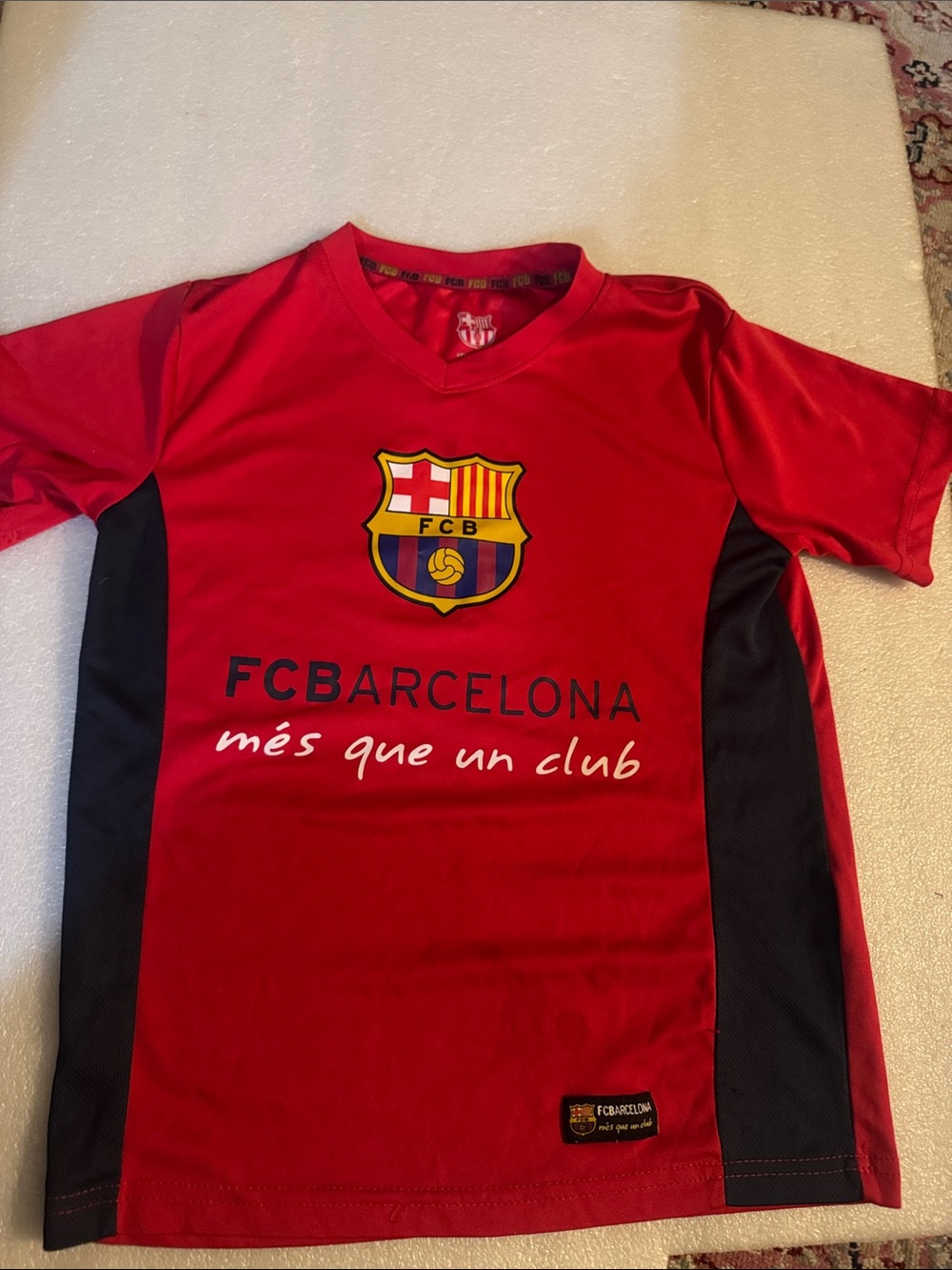 Kids FC Barcelona Red Soccer Jersey size- S/P.